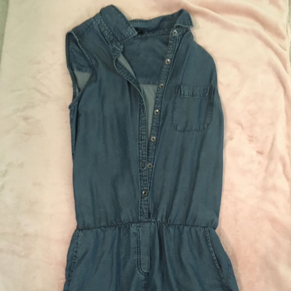 Denim romper